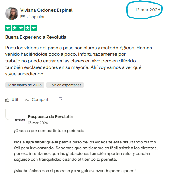 Opinión sobre Revolutia IA PRO Viviana Ordóñez
